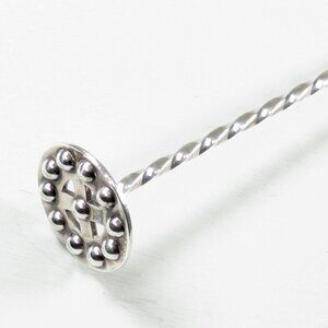 Vintage 1920s - 1940s metal lemon mallet, reusable zero waste swizzle stick